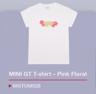 MINI GT MINI GT Pink Floral ホワイト Tシャツ（レディースサイズ）