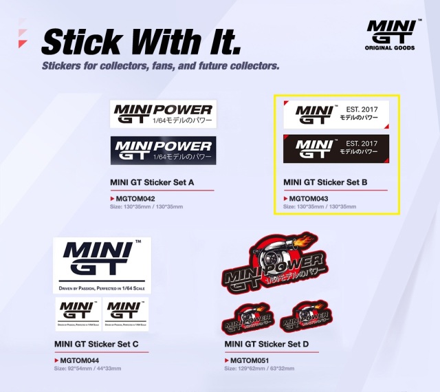 MINI GT MINI GT ステッカーセットB - サンリッチジャパン