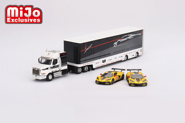 MINI GT 1/64 コルベットレーシング C8.R レーシング トランスポーターセット 北米限定