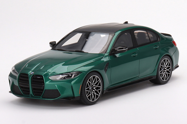 Top Speed 1/18 BMW M3 コンペティション (G80) アイルオブマングリーンメタリック