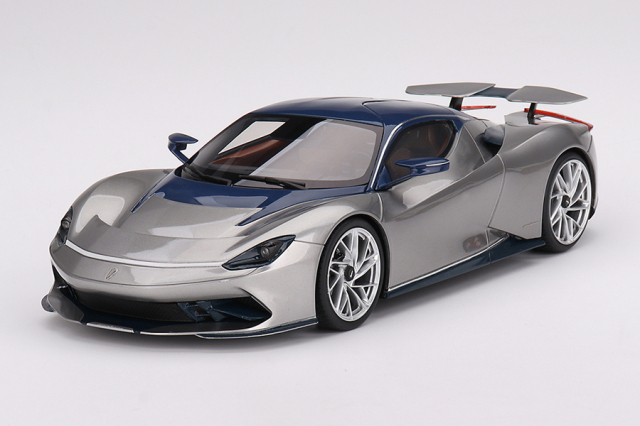 Top Speed 1/18 アウトモビリ ピニンファリーナ バッティスタ US ローンチ エディションArgento Liquido Gloss and Blu del Re Gloss