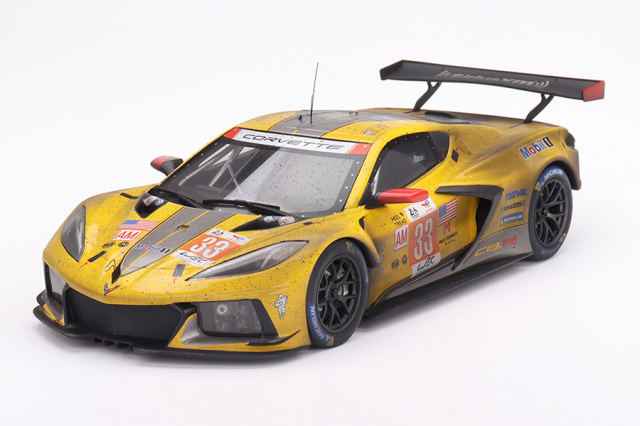 Top Speed 1/18 シボレー コルベット C8.R ルマン24時間 2023 LM GTE AM 優勝車 #33 コルベットレーシング ウェザリング塗装