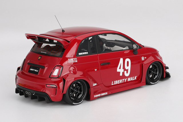 Top Speed 1/18 アバルト 595 LB-WORKS x Abas Works レッド