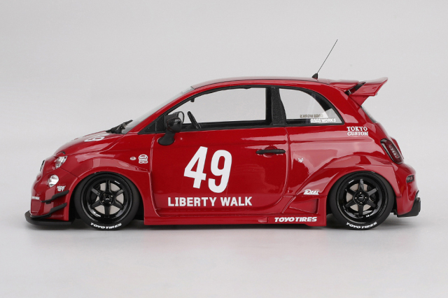 Top Speed 1/18 アバルト 595 LB-WORKS x Abas Works レッド