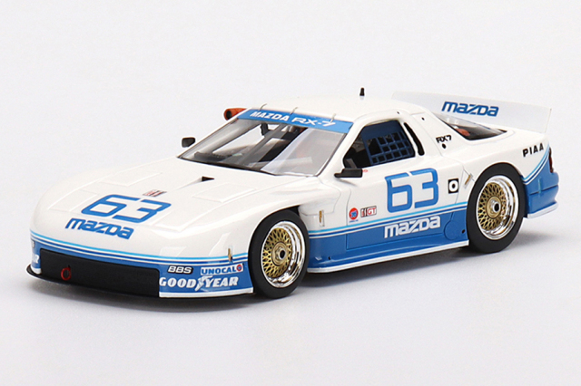 TSM MODEL 1/43 マツダ RX-7 GTO IMSA トピカ2時間 1990 3位入賞車 #63 マツダモータースポーツ