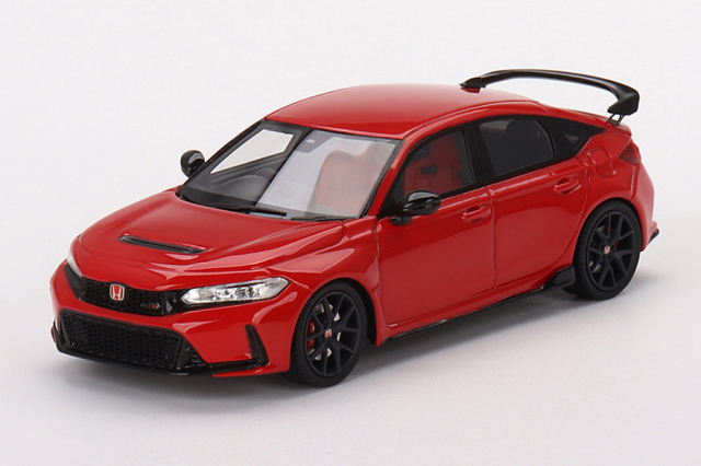 TSM MODEL 1/43 Honda シビック Type R 2023 ラリーレッド (右ハンドル）