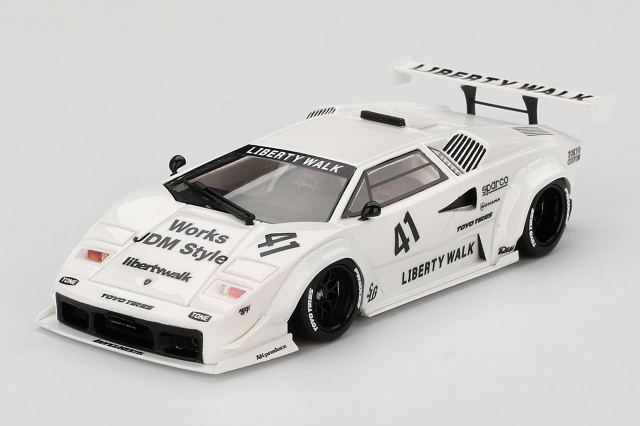 TSM MODEL 1/43 ランボルギーニ カウンタック LB-WORKS 東京オートサロン 2024 ホワイト