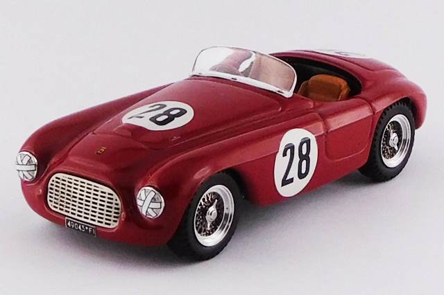 ART MODEL 1/43 フェラーリ 166 MM バルケッタ ポルトガル GP 1952 #28 C. Biondetti シャーシNo.0022M 総合6位 クラス優勝車