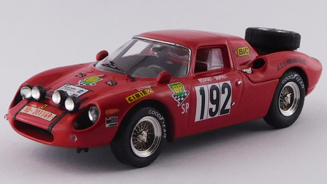 BEST MODEL 1/43 フェラーリ 250 LM ツール・ド・フランス 1969 #192 Rouget/Depret