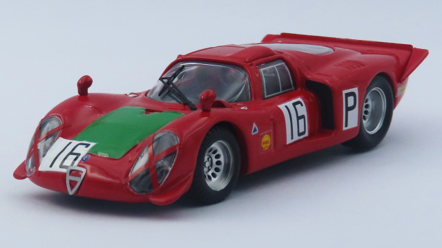 BEST MODEL 1/43 アルファロメオ T33/2 ニュルブルクリンク 1000km 1968 #16 Galli/Giunti