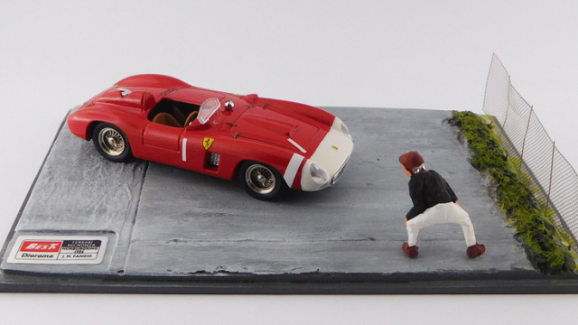 1/43 フェラーリ 860 モンツァ ニュルブルクリンク1000km 1956 J.M.Fangio+レジン製ジオ