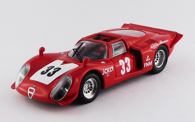 BEST MODEL 1/43 アルファロメオ 33.2 スパイダー リオデジャネイロ3 