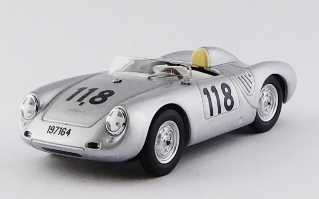 BEST MODEL 1/43 ポルシェ 550 RS タルガ フローリオ 1959 #118 Mahle / Str&auml;hle / Linge R.R.2nd