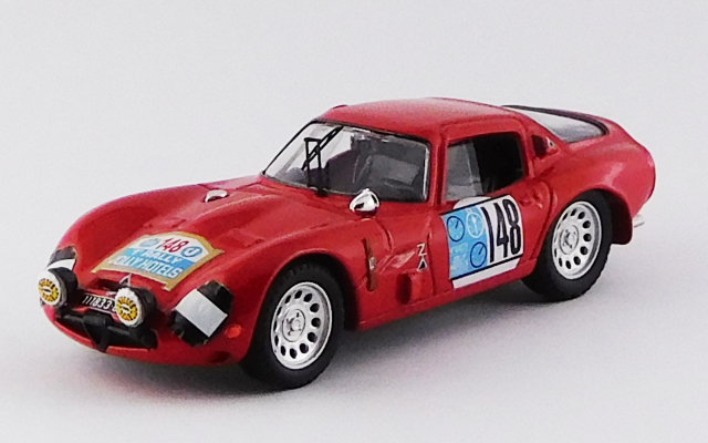 BEST MODEL1/43 アルファロメオ TZ2 ペルグーサ ジョリー ホテル ラリー 1965 #148 De Adamich / Lini