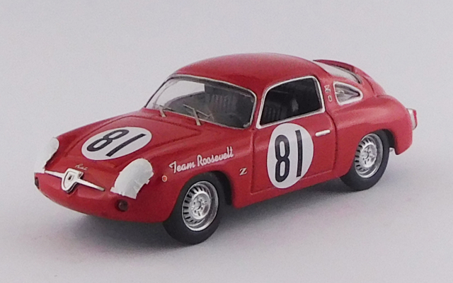 BEST MODEL 1/43 フィアット アバルト 750 レコルト モンツァ SCCA ナショナル　カンバーランド 1959 #81 Duncan Black