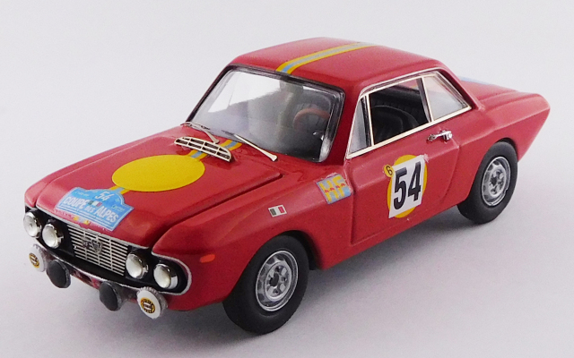 BEST MODEL 1/43 ランチア フルビア クーペ 1.3 HF アルプスカップ 1968 #54 Trautmann/Trautmann 3位