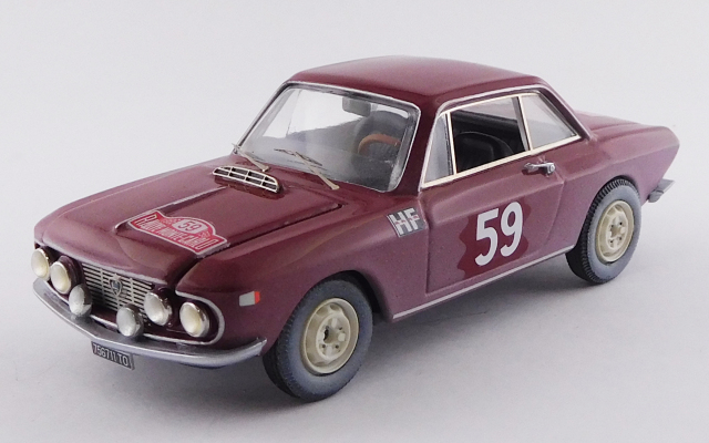 BEST MODEL 1/43 ランチア フルビア クーペ1200 HF モンテカルリラリー 1966 #59 Cella/Lombardini 5位 クラス優勝車