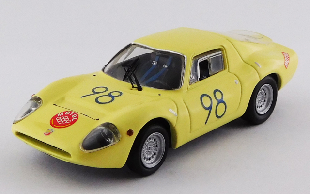 BEST MODEL1/43 アバルト 1300 OT タルガフローリオ 1967 #98 Garufi/Ferlito S1.3クラス優勝車