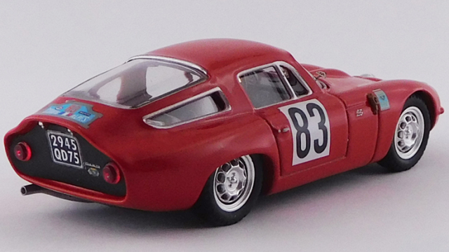 BEST MODEL 1/43 アルファロメオ TZ1 Coupe des Alpes 1964 優勝車 #83 