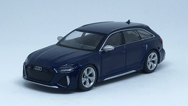 MINI GT 1/64 アウディ RS 6 アバント ナバラブルーメタリック(右ハンドル)