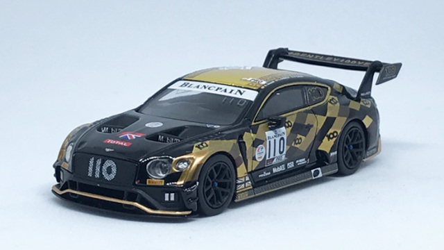 MINI GT 1/64 ベントレー コンチネンタル GT3 トータル スパ24時間 2019 #110 ベントレーチーム Mスポーツ(右ハンドル)