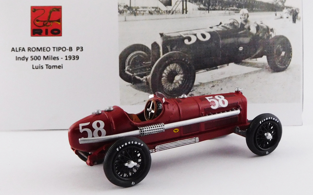 RIO 1/43 アルファロメオ P3 インディ500マイル 1939 #58 Luis