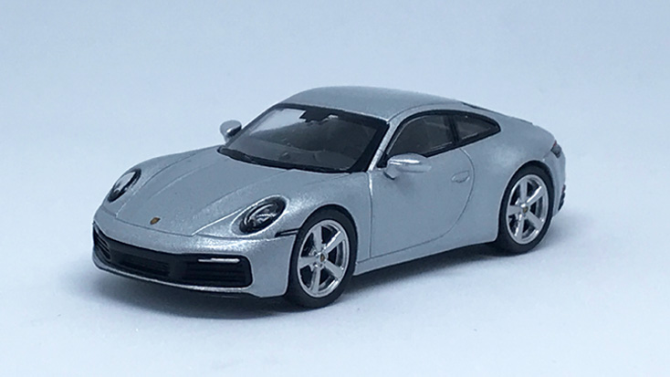 MINI GT 1/64 ポルシェ 911(992) カレラ S GTシルバーメタリック(右ハンドル)