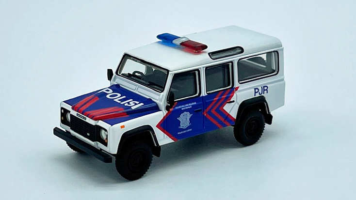 MINI GT 1/64 ランドローバー ディフェンダー 110 Korlantas インドネシア国家交通警察(右ハンドル)インドネシア限定
