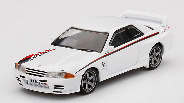 MINI GT 1/64 Nissan GT-R R32 Nismo S-Tune ホワイト(右ハンドル)