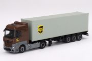 MINI GT 1/64 メルセデス ベンツ アクトロス 40ftコンテナ "UPS ヨーロッパ"(左ハンドル)