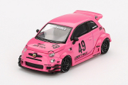 MINI GT 1/64 アバルト 595 LB-WORKS x Abas Works ピンク(右ハンドル)