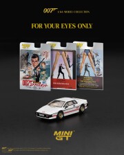 MINI GT 1/64 ロータス エスプリ ターボホワイト 「ユア・アイズ・オンリー」(1981)日本限定パッケージ