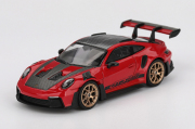MINI GT 1/64 ポルシェ 911(992) GT3 RS ヴァイザッハパッケージ ガーズレッド(左ハンドル)
