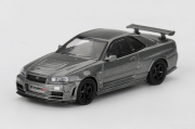 MINI GT 1/64 Nissan スカイライン GT-R ダークメタルグレー(NISMO BNR34 CRS バージョン)(右ハンドル)