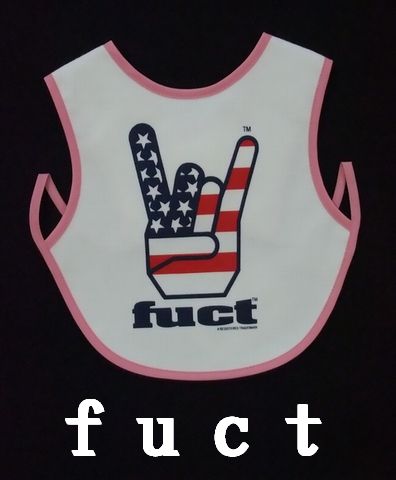 【ｆｕｃｔ】ファクト　 よだれかけ【スタイ】　ベビー用品/ピンク