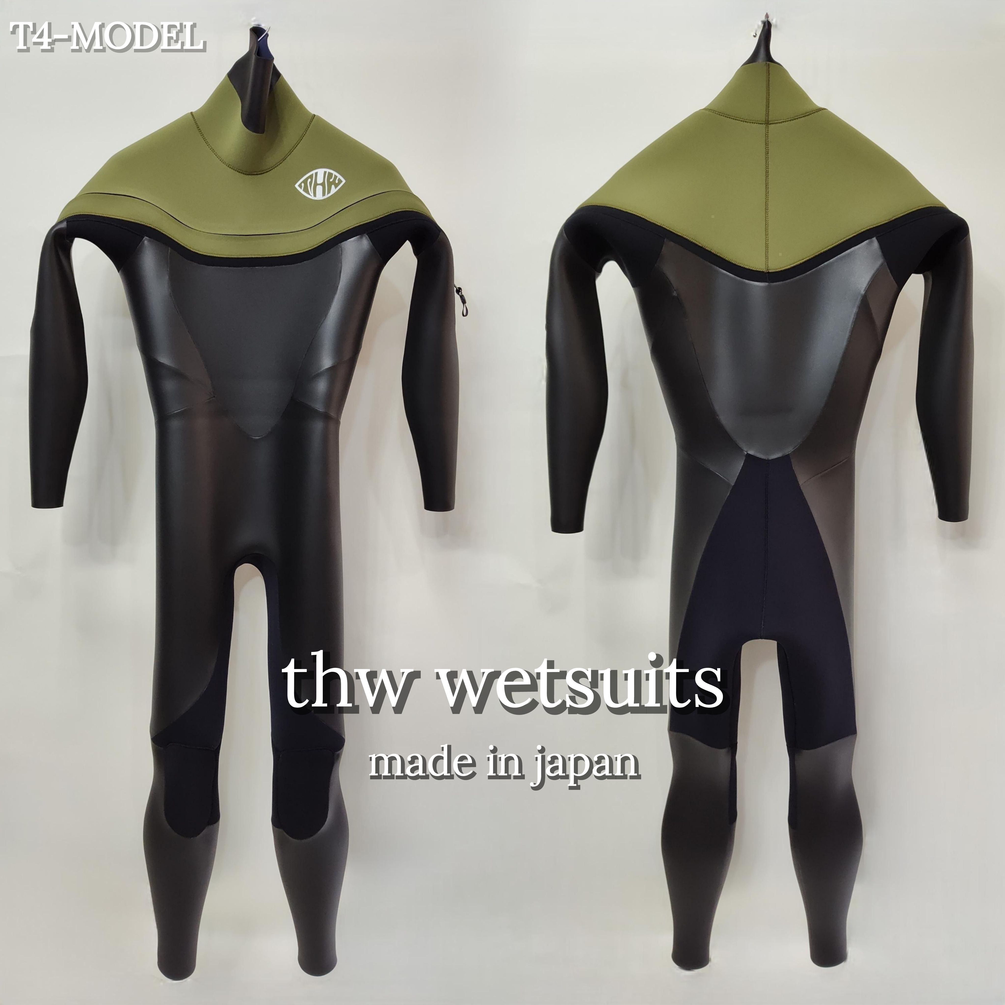 ロングチェストジップ　3×3mmフルスーツ/T4-MODEL　【最新ストレッチ素材仕様】　thw wetsuits 　送料無料