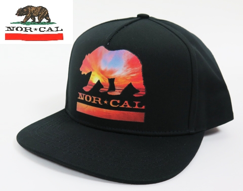 【NOR CAL】 ノ―カル　CAP/SUNSET BEAR　ブラック/FREEサイズ