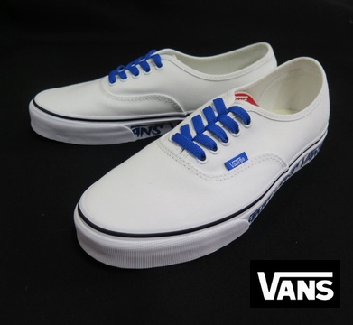 【VANS】　AUTHENTIC  SKETCH SIDEWALL/WHITE  　26.5ｃｍ/US8.5