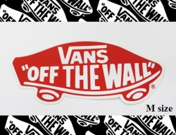 VANS（バンズ） ステッカー OFF THE WALL RED