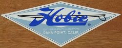 HOBIE　SURFBORDS（ホビー　サーフボード）　ステッカー/Lサイズ　ブルー　