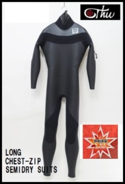ロングチェストジップ　5×3mmセミドライ/T4-MODEL【国内最強起毛素材 エアフレイム仕様】　thw wetsuits 　送料無料