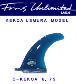 FU FIN　【FINS UNLIMITED】　C-KEKOA【ケコア・ウエムラ】　6.75インチ　 ブルー/ティント