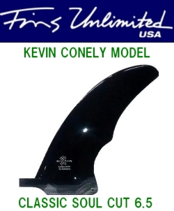 FU FIN {【FIN　UNLIMITED　USA】　KEVIN CONNELY（ケヴィンコネリー）　CLASSICSOUL CUT　6.5インチ　ブラック/オペーク