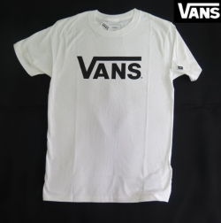 【VANS】 Tシャツ　CLASSIC　FIT/ WHITE　USA企画商品