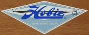 HOBIE　SURFBORDS（ホビー　サーフボード）　ステッカー/Lサイズ　ブルー　