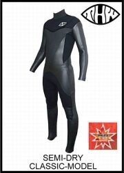 国内最強起毛素材　エアフレイム仕様 【送料無料】 セミドライ5×3mm/ノンファスナー　クラシックモデル ウェットスーツ