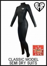 国内最強起毛素材 エアフレイム仕様　【送料無料】　クラシックMODEL　【セミドライ5×3mm】インナーネックバリア標準装備