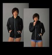 【RASH WETSUITS 】ラッシュウェットスーツ　【パーカーラッシュガード】　レディース/ブラック