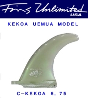 FU FIN【FINS　UNLIMITED】　C-KEKOA【ケコア・ウエムラ】　6.75インチ 【ティント/クリアー】