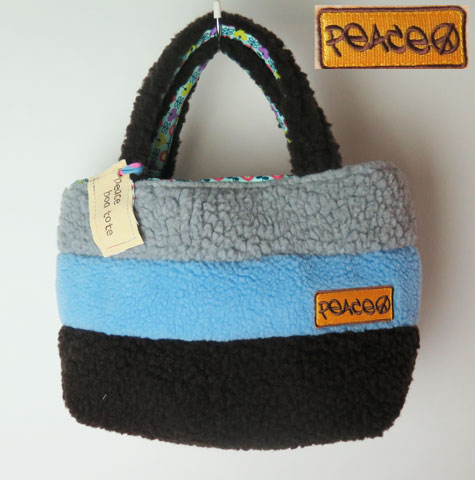 【PEACE/ピース】 ボアトートバッグ/Mサイズ　5